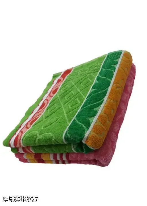 Soft Cotton Bath Towel (Pack Of 2)