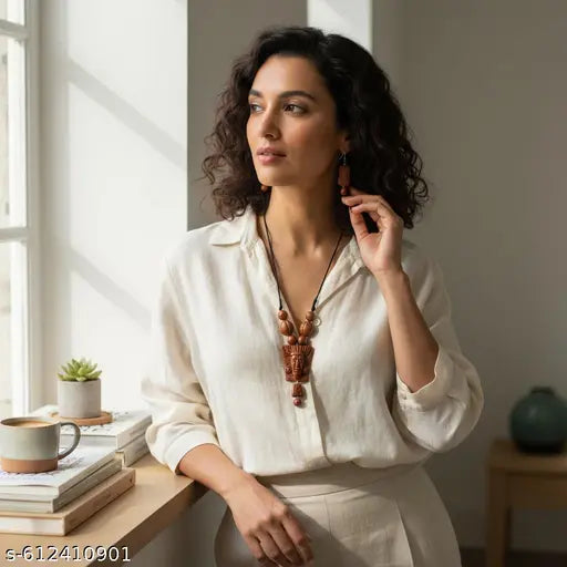 Alankrita by EasyU ,Handcrafted Terracotta Necklace & Earring Set For Ladies