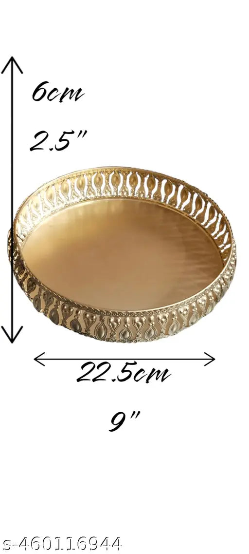 STYLISH TRAY FOR HOME DECOR  Gold tray puja akhand tray diwali decoration akhand jyoti pooja tray akhand jyoti tray akhand tray large diwali tray decoration akhand jyoti tray brass tray stand akhand jyot tray deepam set akhand jyot tray brass akhand jyot
