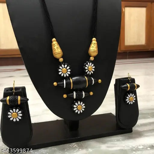 SALE PRICE LIVE !! Necklace Set for Women and Girls, Terracotta Jewellery Set, Handmade jewelry Necklace earring Set for Daily Use, Occasion