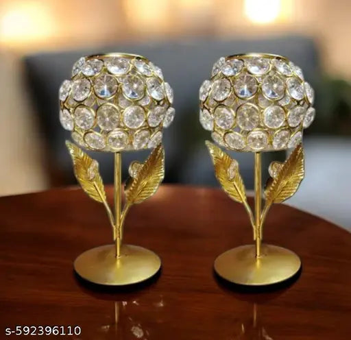 Decorative tealight candle holder pack of 2