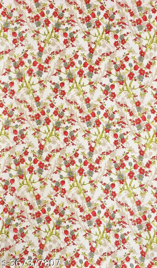 MSD Decor Hub Elegant Printed Leaves Light Filtering Window Eyelet Curtain Panel Parda for Drawing Room, Living Room/Bedroom, (Maroon,9 Feet) - Pack of 1