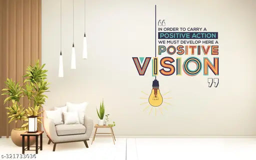 Wallbook Vision| Size 88 x 69Cms | Wall Stickers for Home, hall, bedroom, kitchen and Living room