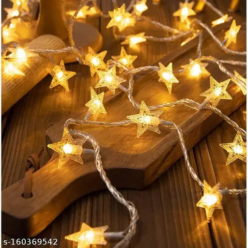 DEAL ItsApna Pack of 1 Mini star  14 LED Yellow Mini star String Light for Diwali, Flameless & Smokeless LED Lights for Any Festival/Diwali/Christmas/Events/Home Decoration (Yellow Light, 4 metres) LED Strips
