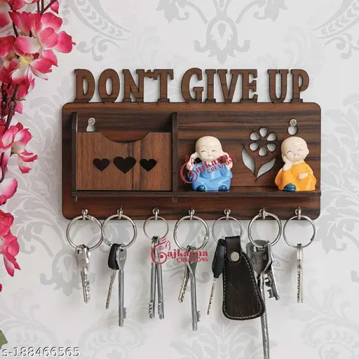 Gajkarna Creations Beautiful key Holder For Wall Dont Give Up Design Key Holders
