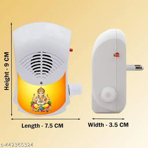 Electric Religious Continuous Mantra Chanting Bell Machine for Peace, Prosperity, Meditation Spiritual Devotional Mantras Pooja Chanting Bell Just Plug & Play (TAMIL)