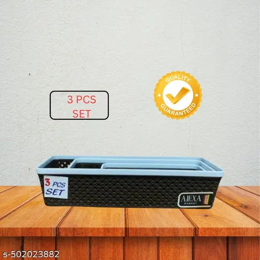 Stylish & Durable Storage Basket & bedside organizerSet – Space-Saving Organizers for Office & Dressing Table