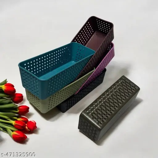 Pack of 6 | Bathroom Organiser | Desk Organizers for Staitionary Jwellery Tool Cabinet for Bedroom or Washroom Kitchen Office 060