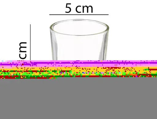 India Glass Votive Tealight Candle Holders - Living Room Side Table Home Decoration (Pack of 6)