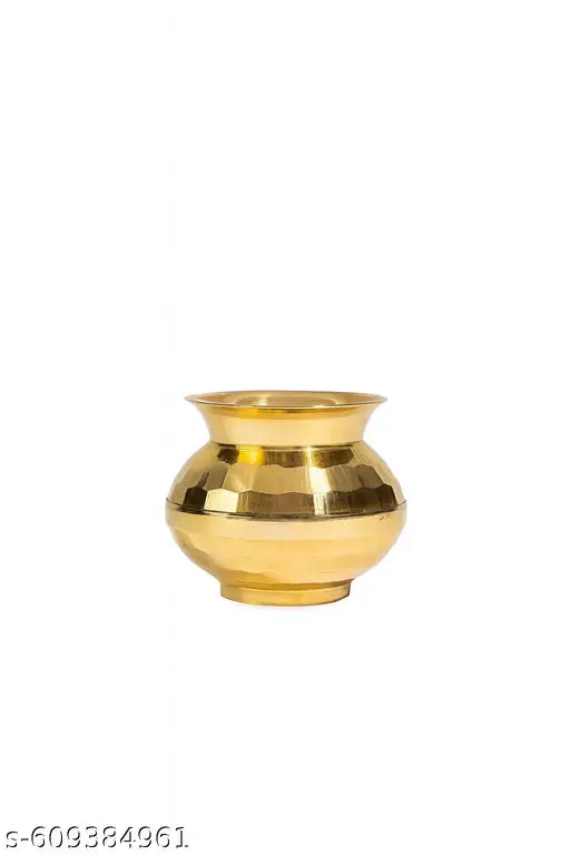 Brass diamond lota / Brass Kalash / Decorative Brass lota / Pot for Mandir | Puja Samagri Vessel (6 cm x 8 cm)