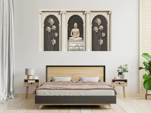 Buddha Poster For Livingroom Bedroom Home office Wall Decor (Size 24x36 Inch)