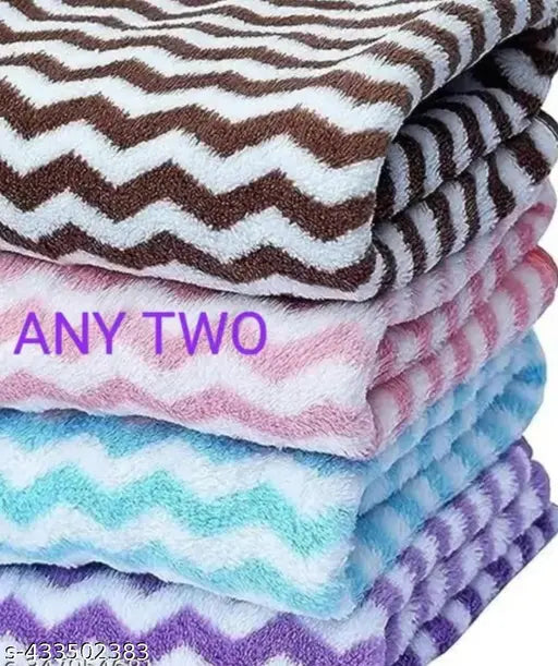 Ravishing Fancy Microfiber Bath Towels Pack of 2 | Super Soft, Quick Dry & Absorbent 30x60 Inch Towels for Home & Gym