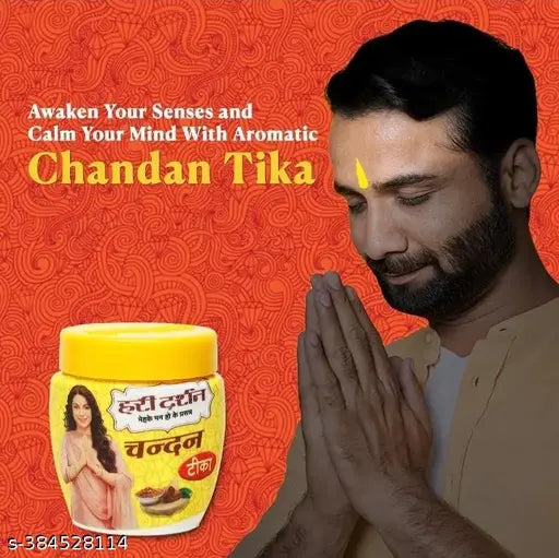Hari darshan pure yellow Chandan tika (pack of 4)