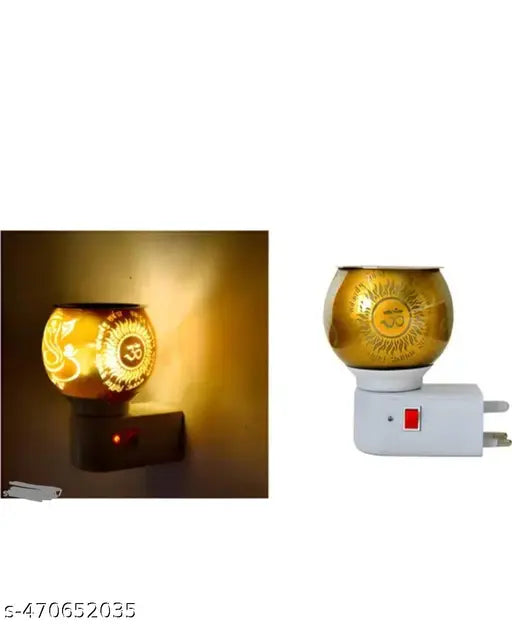 Kapoordani Oil Diffuser With On Off Switch To Toggle For Burner & Lamp Glass, Plastic, Steel Incense Holder Set