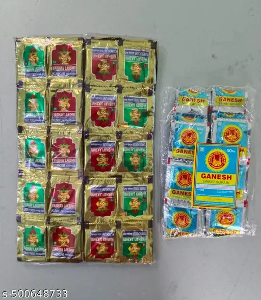 Pasupu Kumkum vakk podi (50 piece packet)