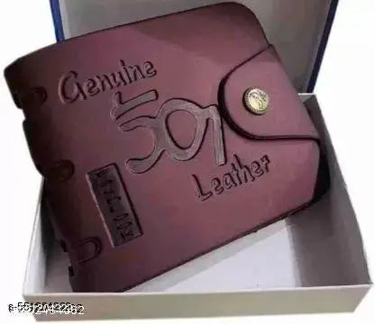 Kastner men's synthetic leather auto lock buckle belts and wallet combo (pack of 2)