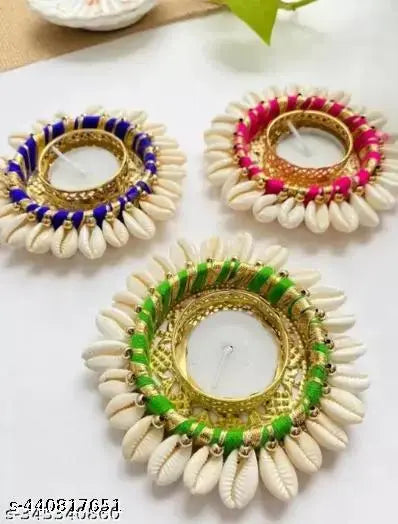 Beautiful Kaudi Tealight Candle Holder (Pack of 3)