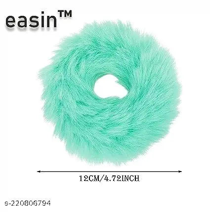 12 Pieces Fur Hair Scrunchies Rabbit Furry Hair Ties Pom Elastic Hair Bobbles Fluffy Ponytail Holder Pompom Ball Scrunchies Hair Band for Women Girls Hair Accessories(Color Set 12) Rubber Band (Multicolor) Multicolor color Not Available thalamudi kattu/th