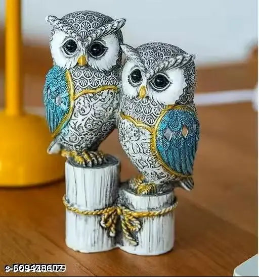DEAL24SEVEN: Cute Resin Joint Owl Sculpture, Vintage Sculpture Tabletop Crafts Figurines Collectible Prop Owl Figurines Decor Sets, Table Desk Ornament, Owl Family Sculpture Owls Statue Gifts House, Tabletop Shelf Decor, Outdoor Garden Yard Statue Decorat