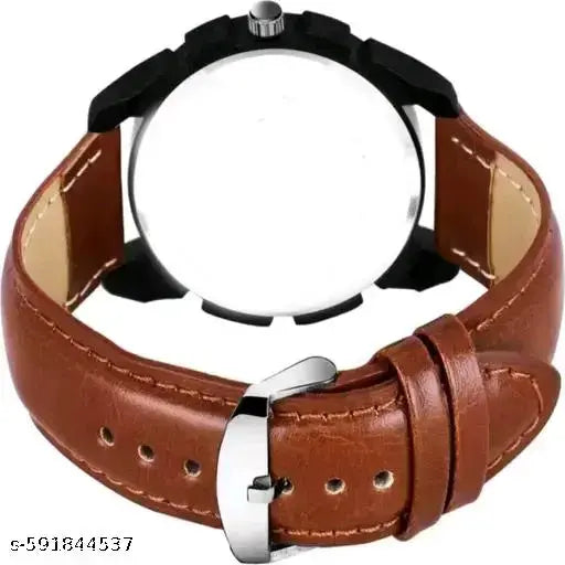 Ganpati bappa design watch for men and boys stylish design watch trendy ledhar belt