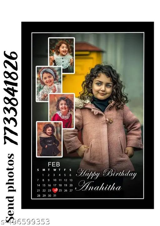 customize birthday photo frame