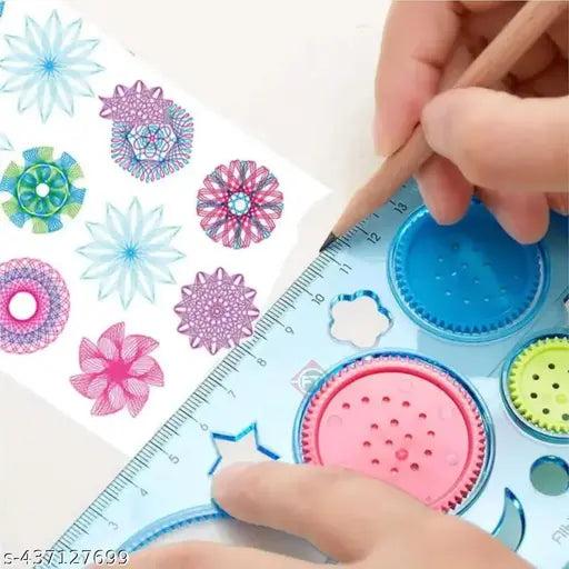 Spirograph Design Ruler with 10 in 1 unicorn pen