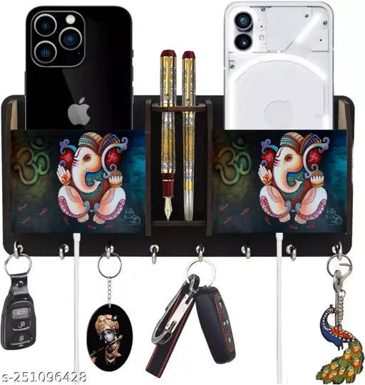 sk paro print ganesha key holder home decor gift