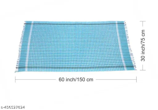 Cotton Bath Towels | Pure Cotton Bath Towels for Bath | Cotton Towels for Bath Large Size | Bath Towels for Men and Women - 30x60(Aprox.) _BBT_KADHI (pack of 2)