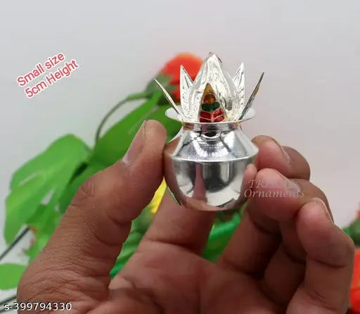 Small kalasha, gift, German silver,  Size - 5cm height