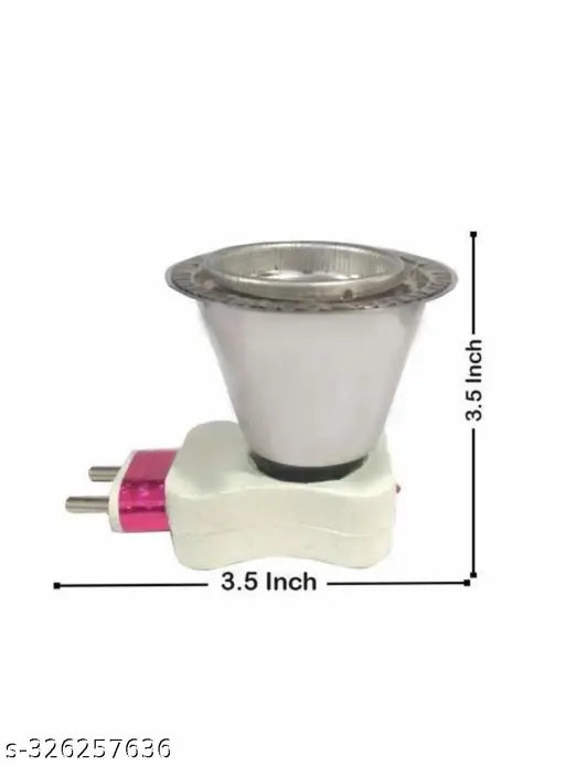 Stainless Steel Metal Electric Kapoor Dani Stand, Incense Holder, Burner, Dhoop Burner, Camphor Aroma Diffuser for Home, Temple (Pack of 2)