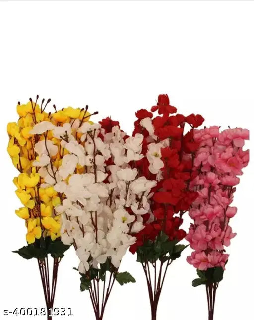 Artificial blossom flower bunch (7 stick multi blossom 4 pics)