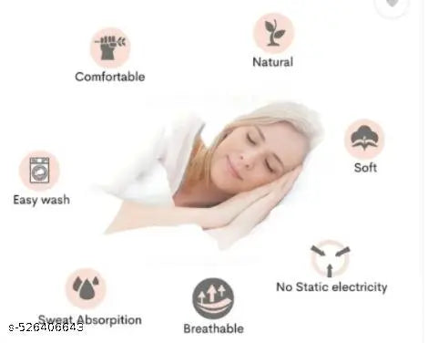 180 tc Cotton Double bed bedsheet Combo of 1 Bedsheet and 2 pillow cover || Multi