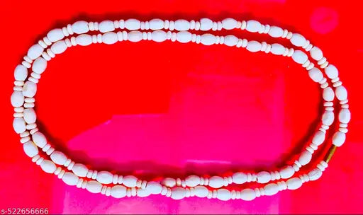 Tulsi Mala - ( 35 inch ) Damru/Mridang shape,  Tulsi Beads