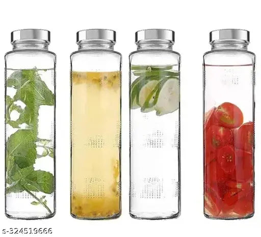 1 Liter Glass Water Bottle Pack of 1