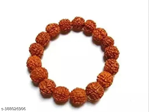 Original Panchmukhi Rudraksha 18 beads elastic hand braclet for men & women