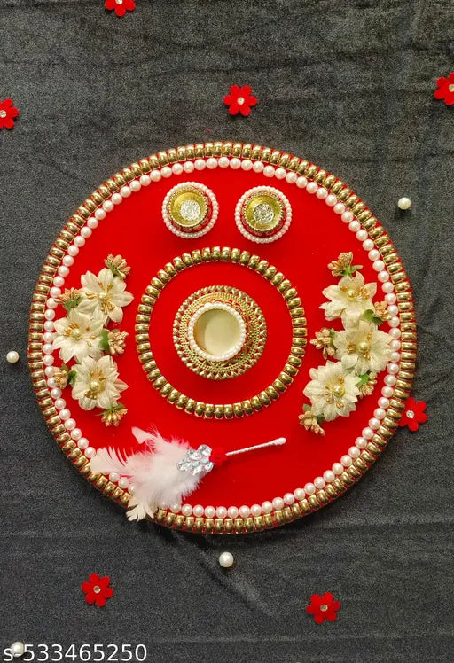 Puja Special Haldi Kumkum Thali
