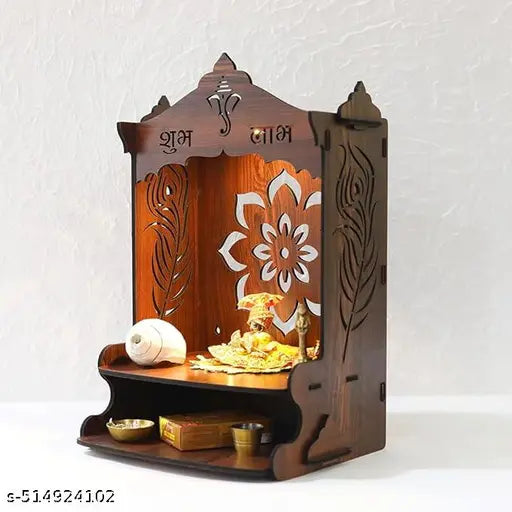 Puja Mandir for Home Wall Mounted | Wooden Temple | Pooja Mandir for Home Big Size | Pooja Stand