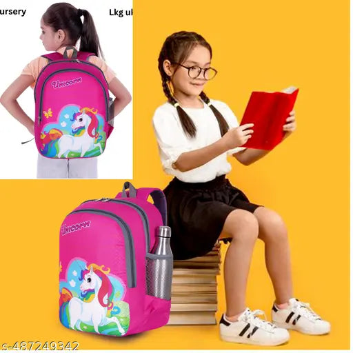 Unicorn 25-L 40cm Kids School Bag For nursery Lkg ukg class Boys/Girls Lightweight Waterproof School Bag