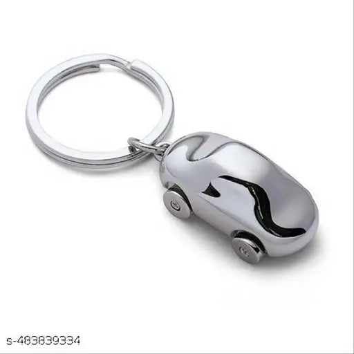 Premium Antique Stylish Car Metal Keyring And Keychain, Silver