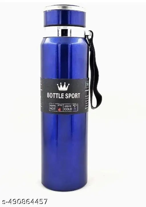 New 1000 ML Stainless Steel Vacuum Insulated Flask | Hot or Cold Universal Water Bottle ( Pack of 1,  BLUE )