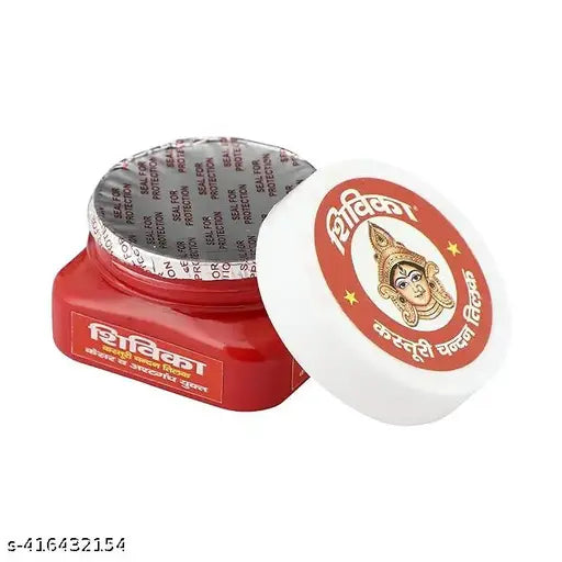 Shivika |Red|Yellow|Chandan Tilak(Combo Pack of 2)| Sandalwood Paste| Chandan tika for Daily Pooja, Meditation & Yoga