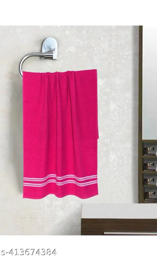 PURE COTTON SOFT BATH TOWELS SET OF 2 (FULL SIZE)