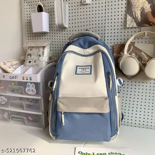 Stylish Large Capacity Backpack Durable Oxford Adjustable Straps Lightweight