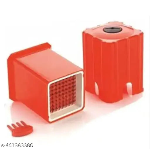 Plastic chopper for Chopping Cucumbers, Onions, Tomatoes, Potatoes, Apples, Mushrooms, Pineapples and Vegetables and Fruits-Red(1 Pcs)