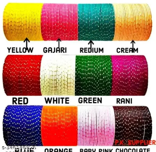 NEW SHREE JEE BANGLES Store present Meesho Online Shopping-Lowest Prices,Great Quality Designer velvet Bangles In 12 different colours( pack of 120 Bangles)