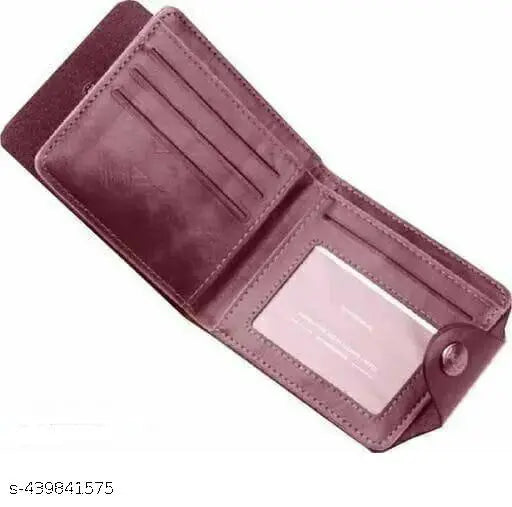 Combo Designer Brown Artificial Leather Two Fold Wallet With Belt For Men Pack Of 2