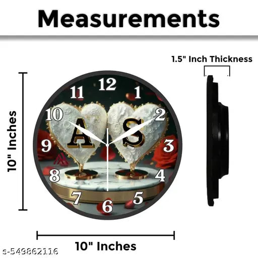 New AS Latter Wall Clock for Home