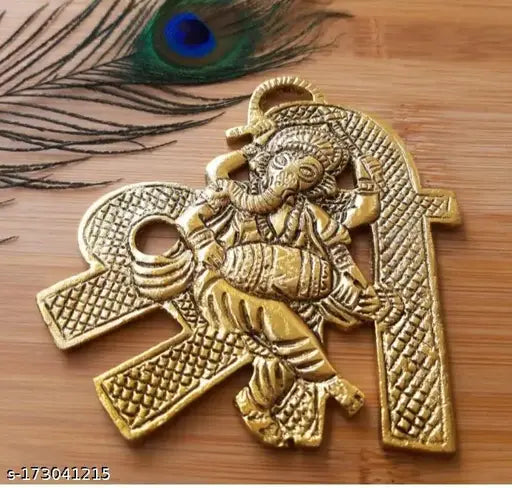 Shri Ganesh ji dancing wall hanging showpiece metal idol