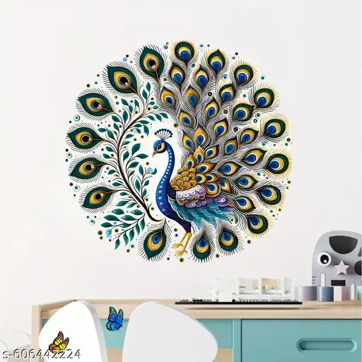 BP Arts decorative peacock wall sticker for home decor