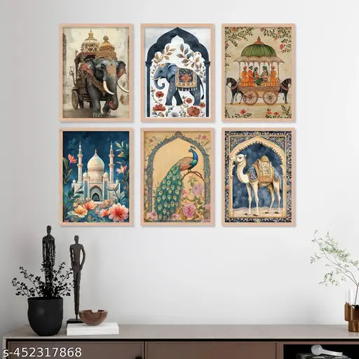 Madhubani Pichwai Traditional Indian Wall Painting For living Room Bedroom Decoration